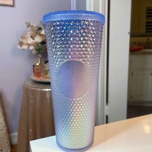NEW Starbucks Asia Christmas Ice Jade Blue Gradient Studded 24oz Cup Tumbler